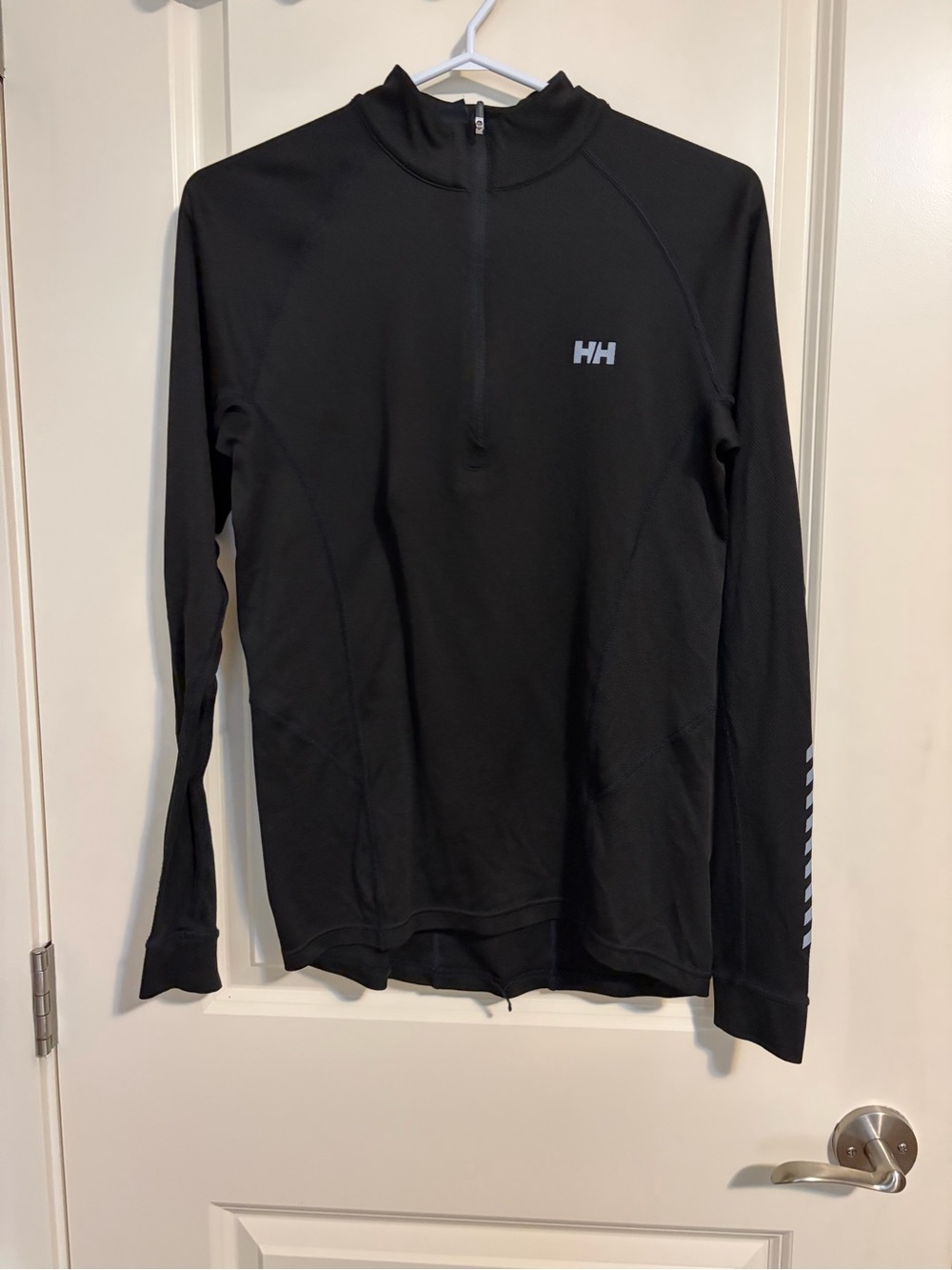 Helly Hansen Black Long Sleeve Half-Zip Performance Top